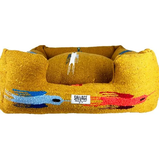 Natural bamboo pet bed-Thunderbird Bumper Bed- Gold