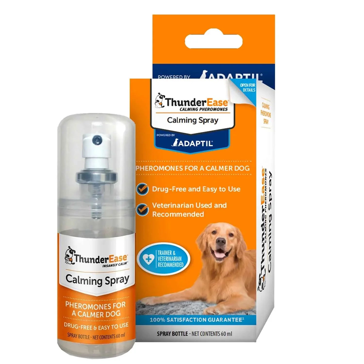 Jojoba oil pet balm-Thunderworks ThunderEase for Dogs - Calming Spray (1 oz)