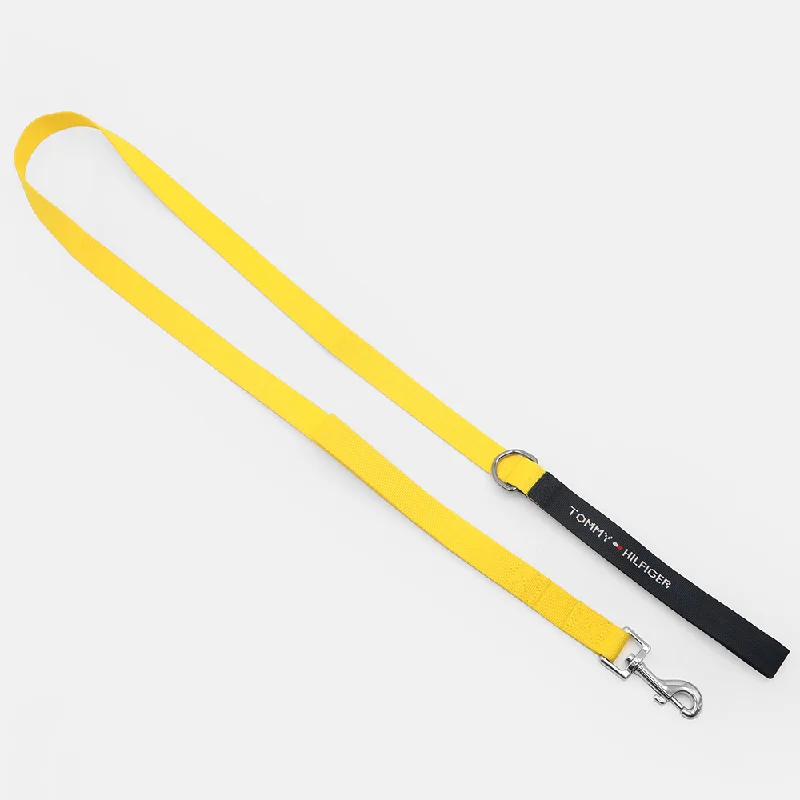 Neon pet harness reflective-Tommy Hilfiger Webbing Leash for Dogs (Yellow)