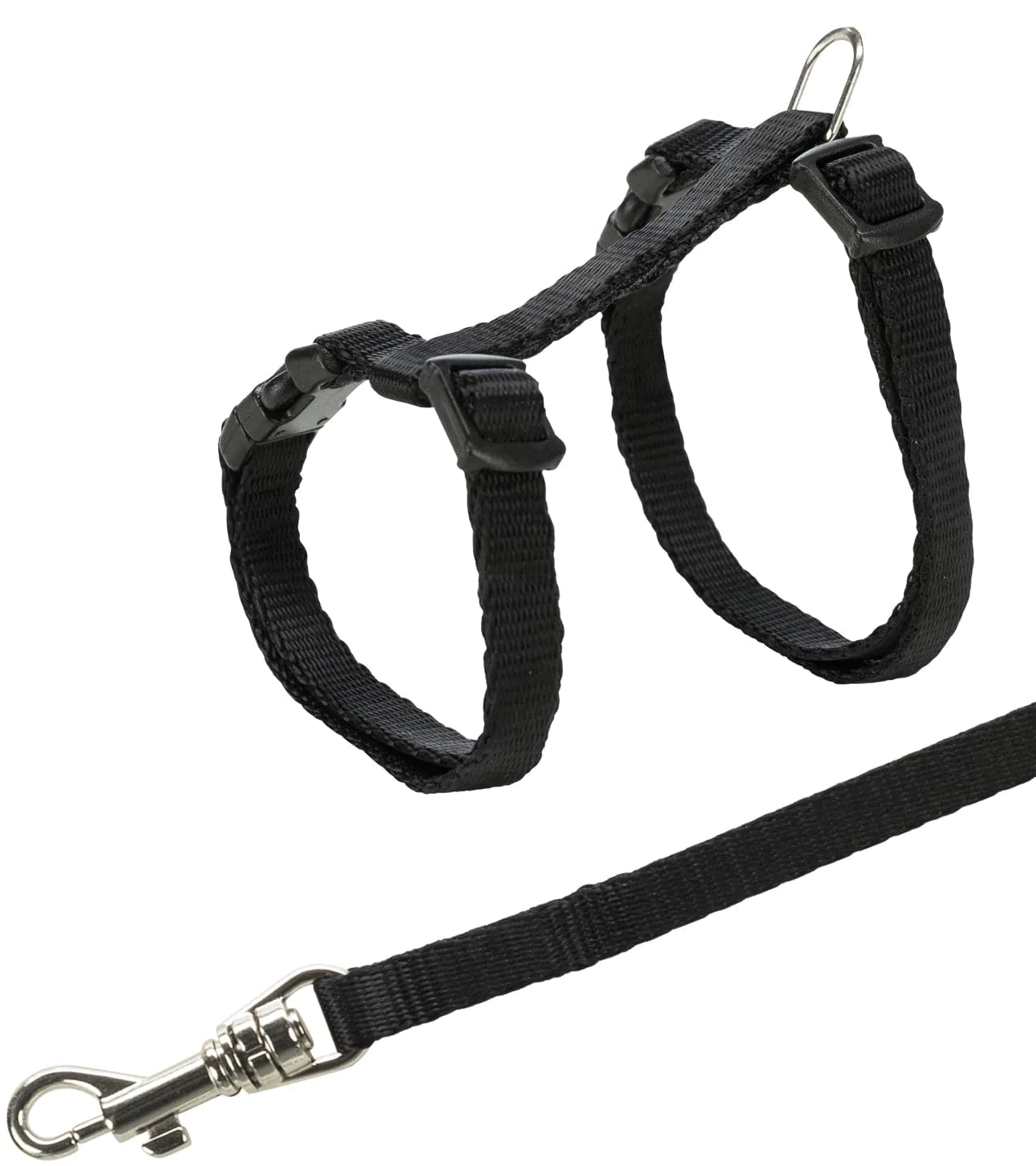 Breakaway cat collar bell-Trixie Harness with Leash for Cats & Kittens (Black)