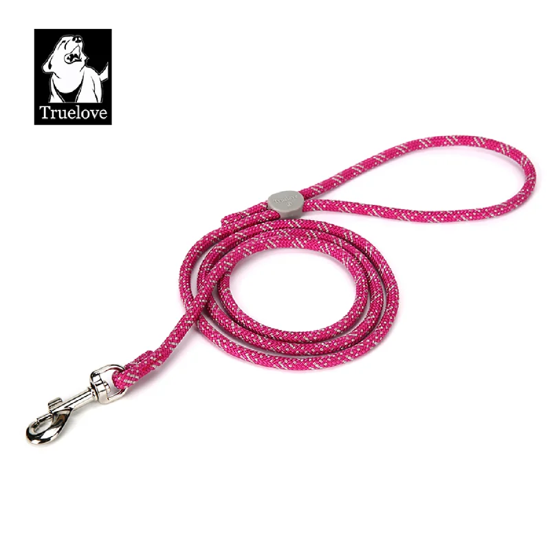 Plush orthopedic pet bed-Truelove High Density Rope Webbing Leash for Dogs (Fuchsia)