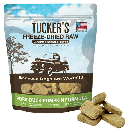 Handheld pet grooming brush-Tucker's Freeze Dried Pork-Duck-Pumpkin Dog Food (14 oz)