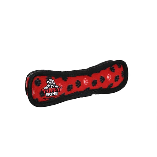 Puppy plush chew toy-Tuffy® Bone Red Dog Toy