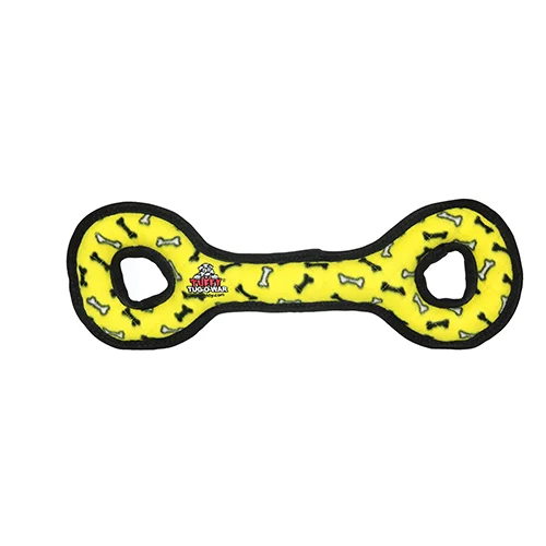 Elastic pet collar safety-Tuffy® Tug-O-War Yellow Dog Toy (Yello Bone)