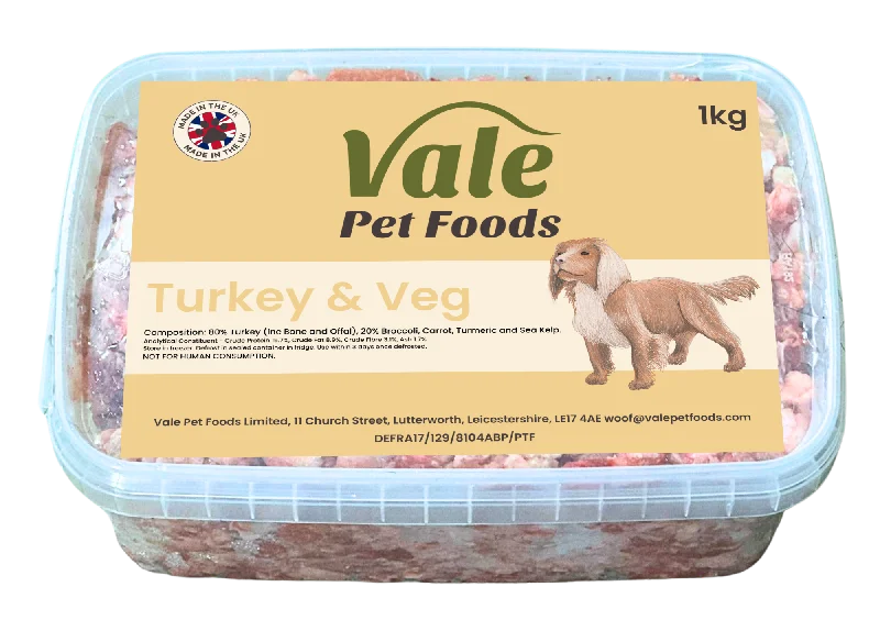 Durable pet water dish-Turkey & Veg