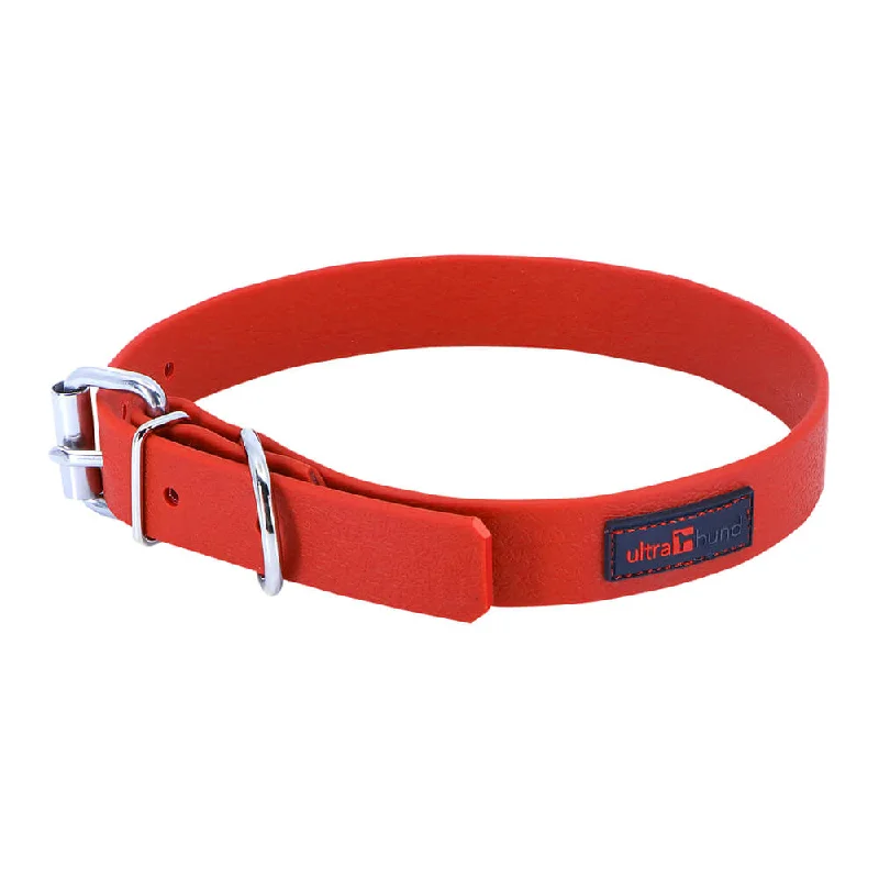 Portable grooming station pet-Ultrahund Play Regular Dog Collar 1" Wide, Fits 22" to 26" (Red)