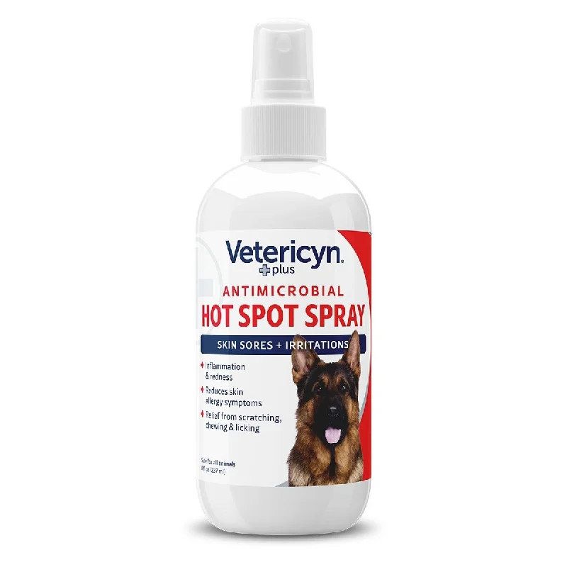 Vibration dog training collar-Vetericyn Plus Hot Spot Spray, 8 oz