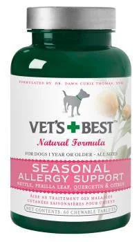 Tea tree pet shampoo-Vets Best Allergy Support 60ct