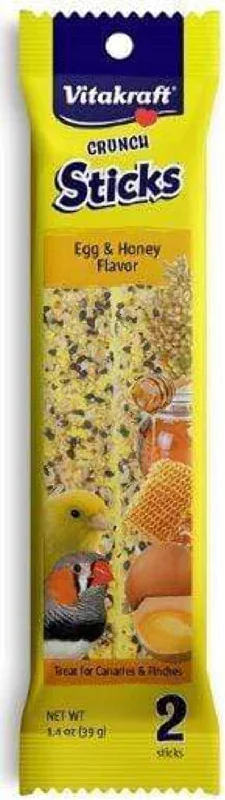 Airtight pet treat jar-Vitakraft Egg & Honey Crunch stick for Canaries and Finches