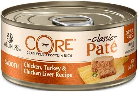 Compact pet travel kennel-WELLNESS CAT CORE CHICKEN 5.5oz