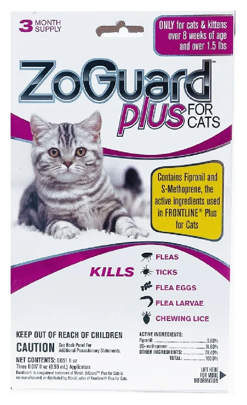 Motion sensor pet toy-ZoGuard Plus for Cats, 3 pack