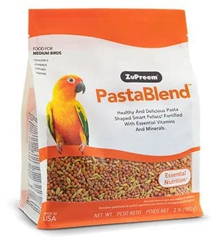 Portable pet water canister-ZUPREEM PastaBlend food for Birds