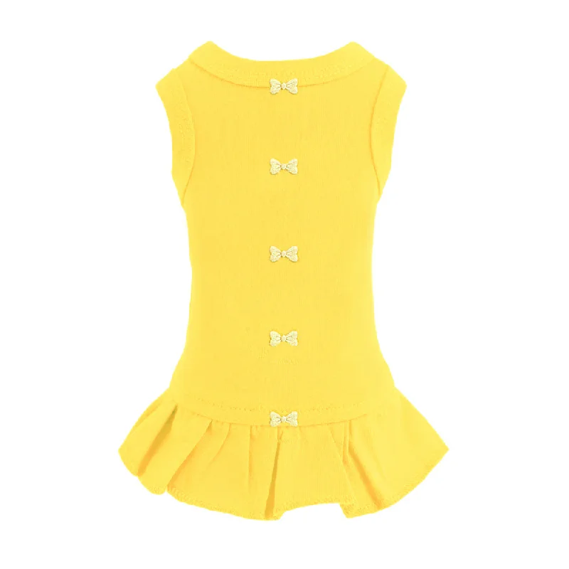 Eco-friendly pet leash large-Candy Dog Dress Collection: Yellow