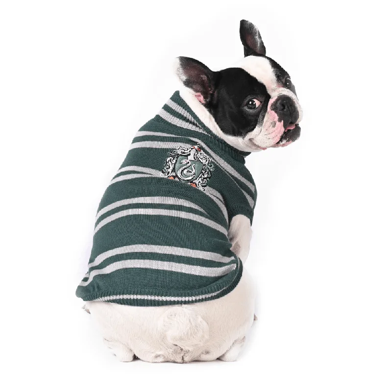 Squeaky plush pet toy-Harry Potter Slytherin Sweater for Dogs