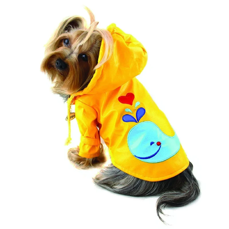 Silent pet fountain pump-Klippo Splashing Whale Small Dog Raincoat