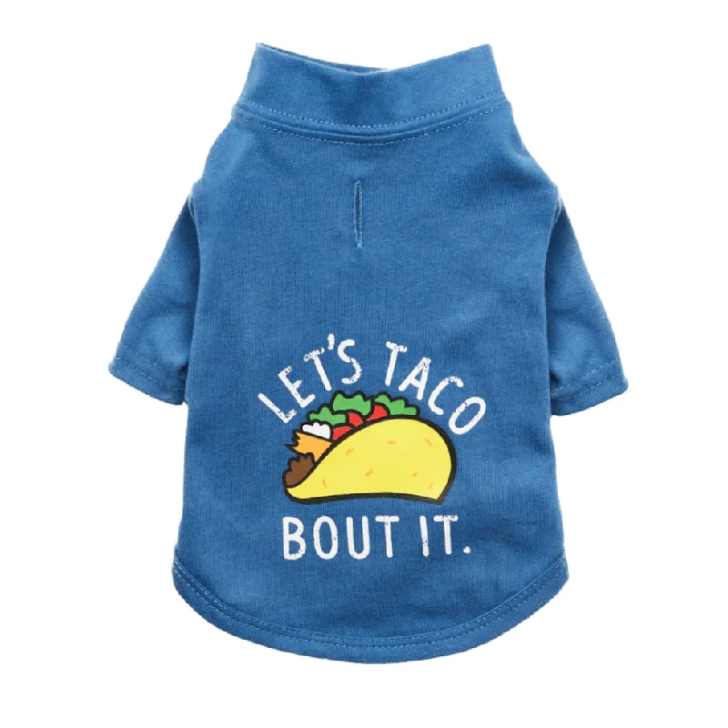 Tough pet squeaky ball-Let's Taco Dog Tee