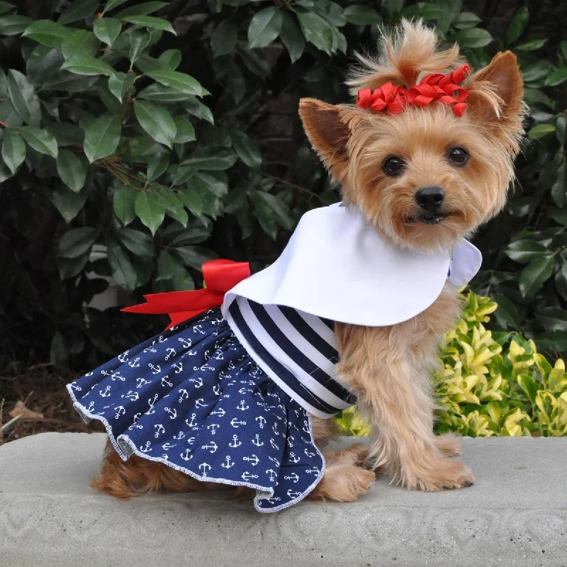 Organic pet dental gel-Nautical Dog Dress with Matching Leash