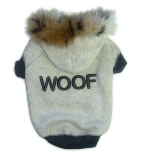 Aquarium filter pump quiet-Oatmeal Fuzzy Fleece Dog Hoodie