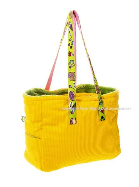 Programmable fish feeder-Sweet And Cakes Dog Carrier Sun Yellow